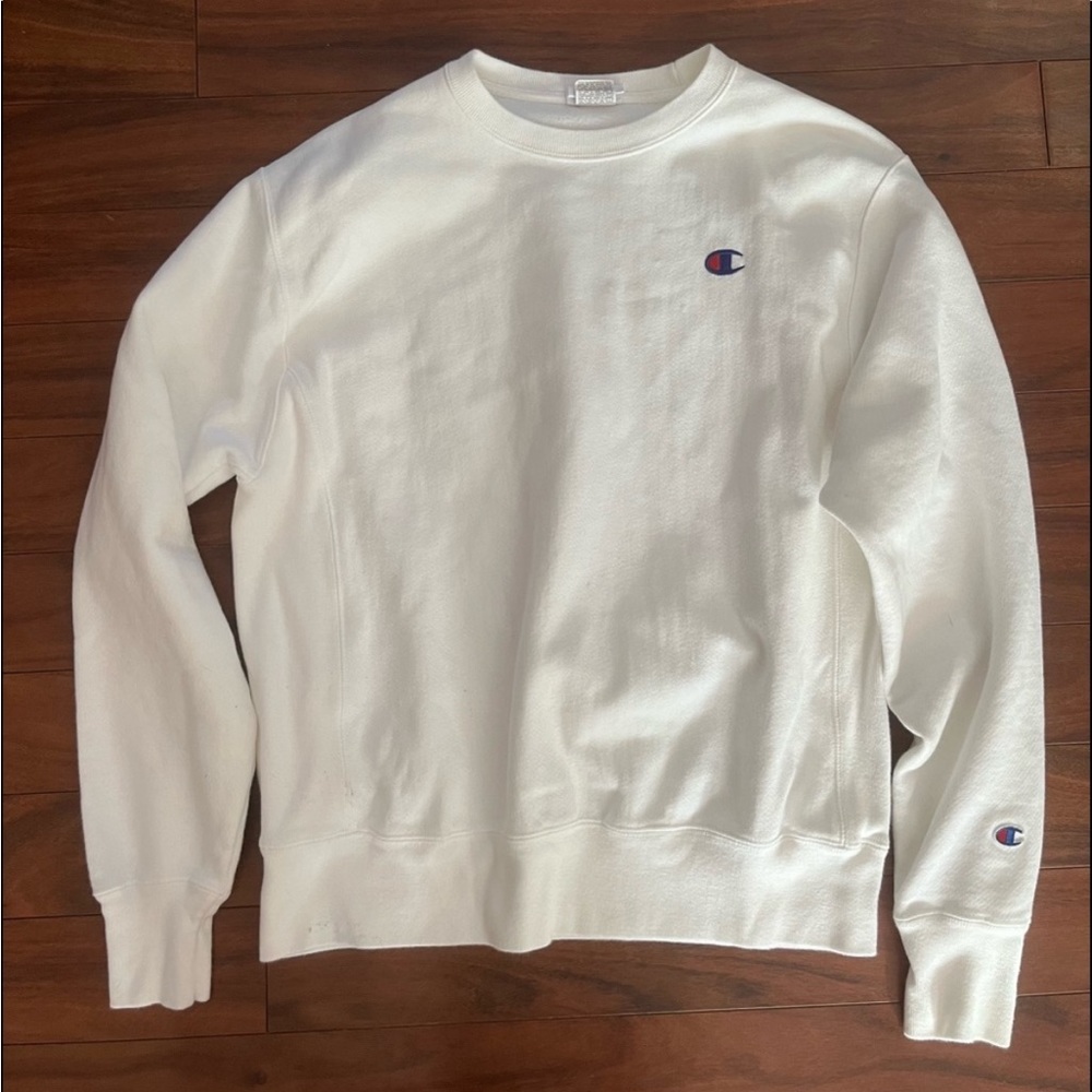 men’s white champion sweater